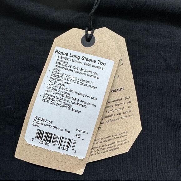 PRANA Rogue Long Sleeve Weekly Size X-Small NWT - Picture 4 of 8